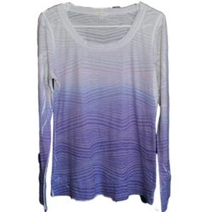 Maurices long sleeved white and purple shirt.